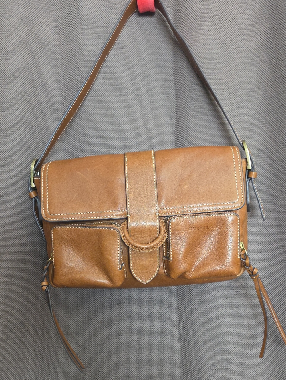 Lucky Brand Y2k Brown Leather Shoulder Bag